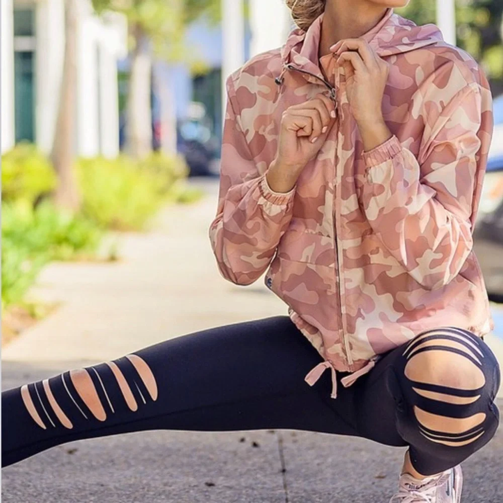 NEW Black Distressed Leggings knee soft grunge